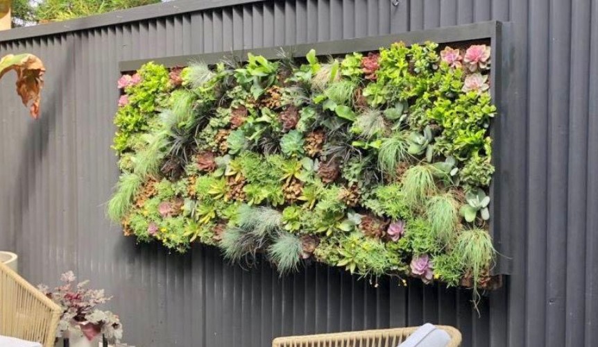 Living Wall System Succulent Wall Cortica. Tropical Living Wall Design. Vertical Garden Solutions provides its clients with Succulent Living Walls and Tropical Living Walls