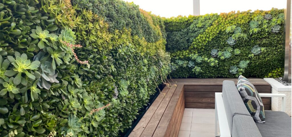 Living Wall System Succulent Wall VGS System. Tropical Living Wall Design. Vertical Garden Solutions provides its clients with Succulent Living Walls and Tropical Living Walls