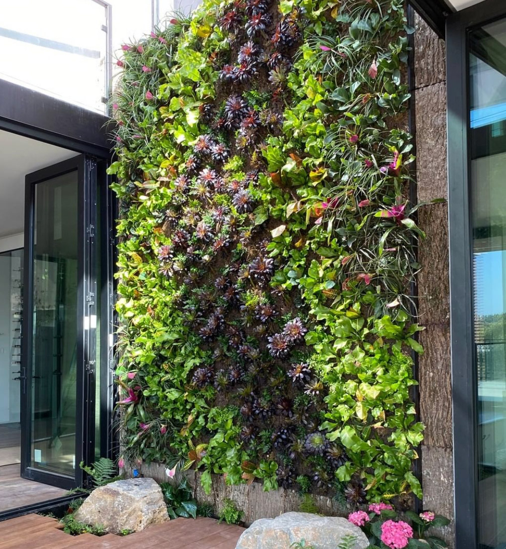 Tropical Living Walls. Tropical Living Wall Design. Vertical Garden Solutions provides its clients with Moss Walls, Succulent Living Walls and Tropical Living Walls