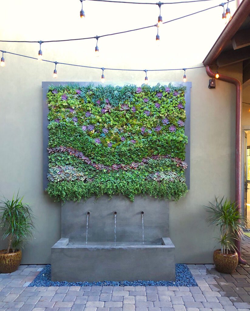 Succulent Wall Design. Vertical Garden Solutions provides its clients with Succulent Living Walls