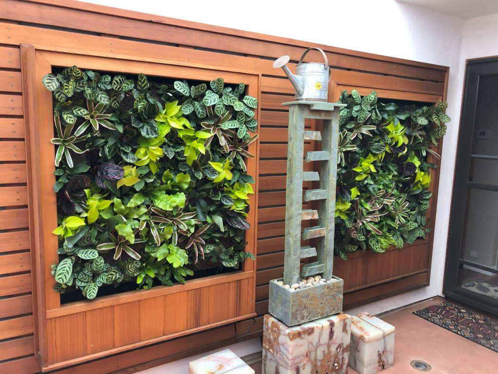 Tropical Living Wall Design. Vertical Garden Solutions provides its clients with Tropical Living Walls