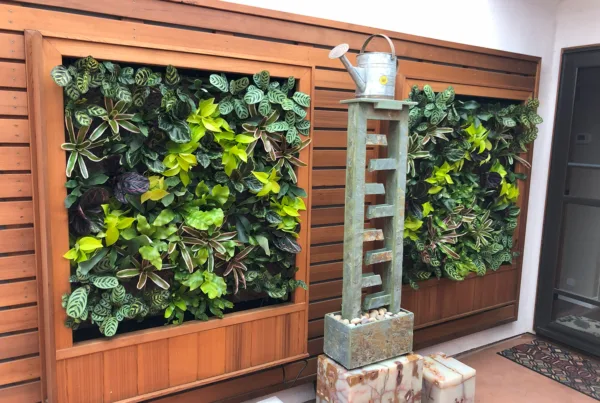 Tropical Living Wall Design. Vertical Garden Solutions provides its clients with Tropical Living Walls